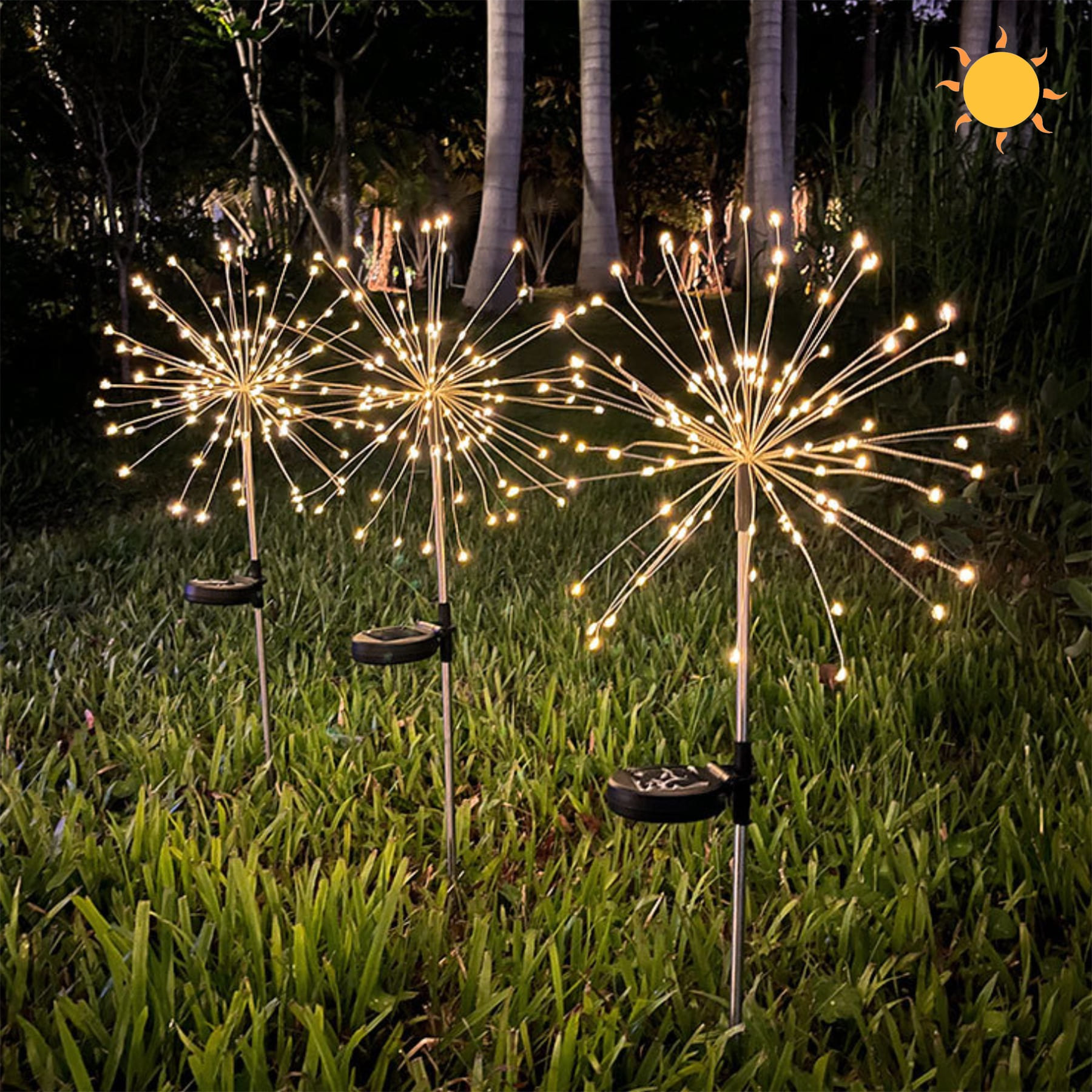 HVA-Y28-E 솔라 태양광 불꽃 놀이 폭죽스타일 정원등(잔디등) 공원등 갈대등 LED