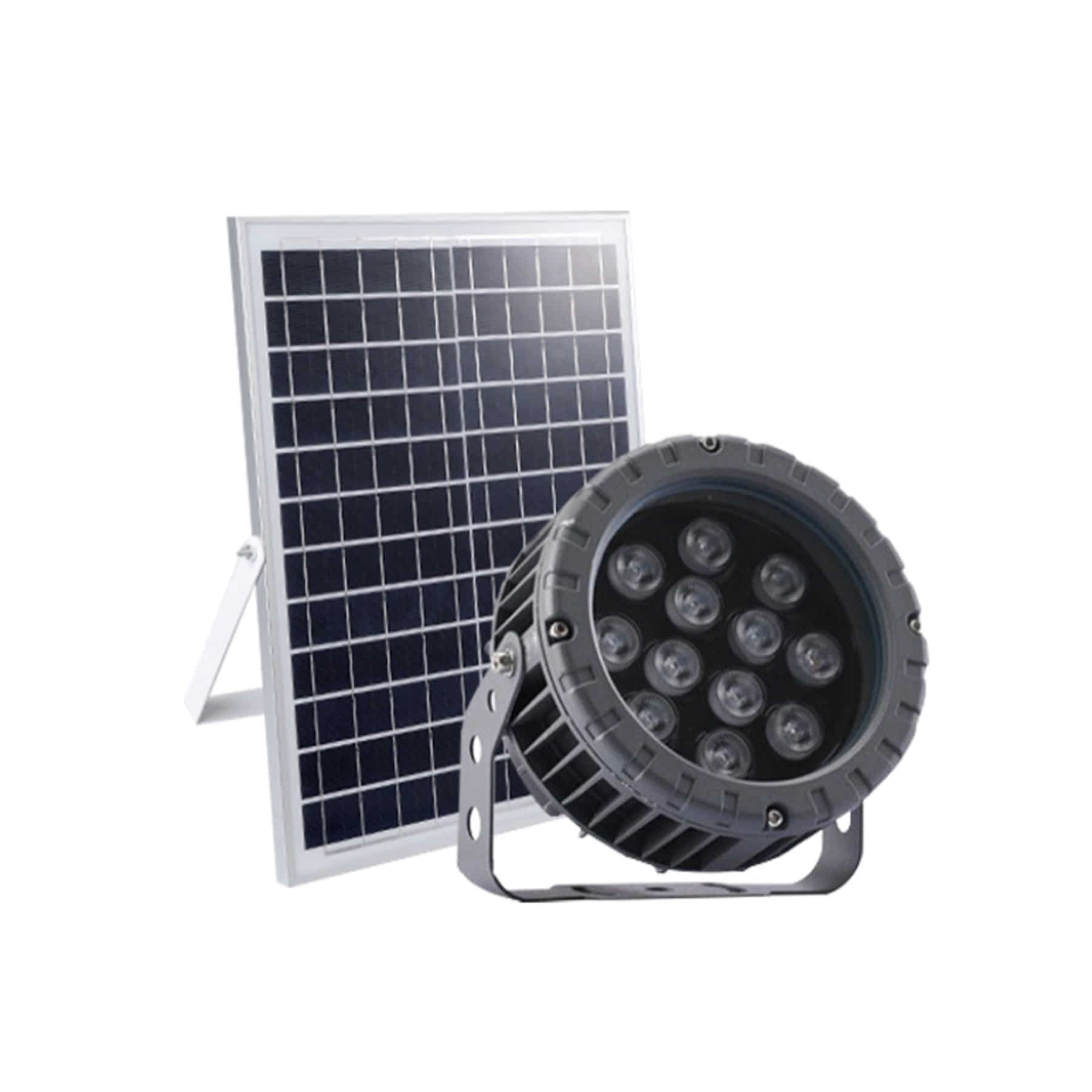 HVB-K61 12W 태양광 원형 투광등 투사등 경관 LED 솔라 조명 자동 점등